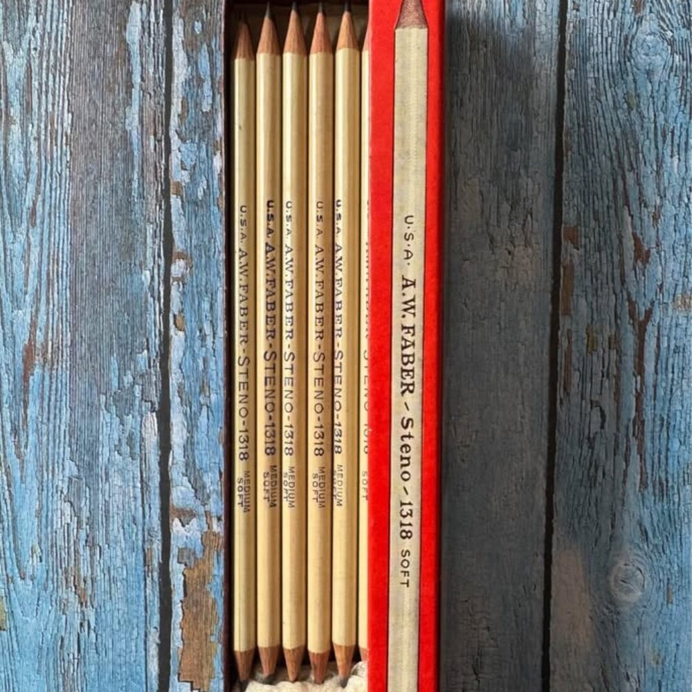 Vintage A.W. Faber Steno Pencils with Orginal Box - Picture 4 of 4